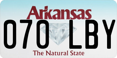 AR license plate 070LBY