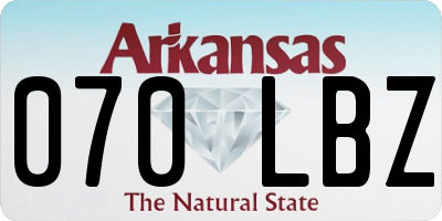 AR license plate 070LBZ