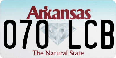 AR license plate 070LCB