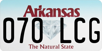 AR license plate 070LCG