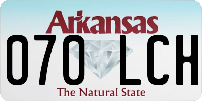 AR license plate 070LCH