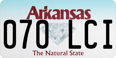 AR license plate 070LCI