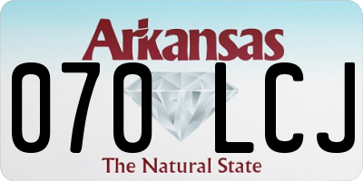 AR license plate 070LCJ