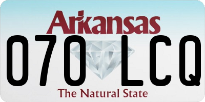 AR license plate 070LCQ