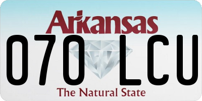 AR license plate 070LCU