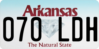 AR license plate 070LDH