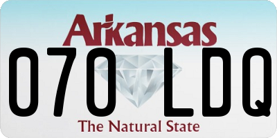 AR license plate 070LDQ