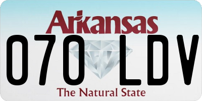 AR license plate 070LDV