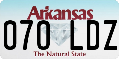 AR license plate 070LDZ