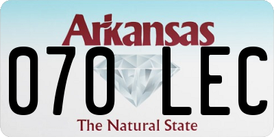AR license plate 070LEC