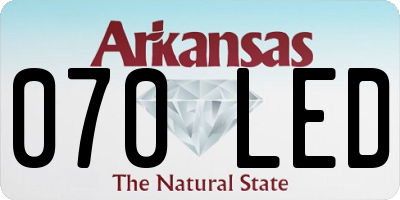 AR license plate 070LED