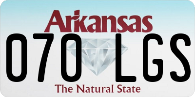 AR license plate 070LGS