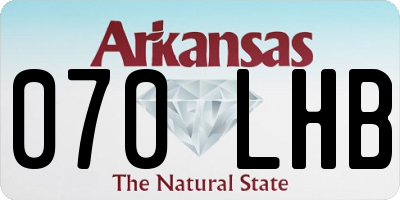 AR license plate 070LHB