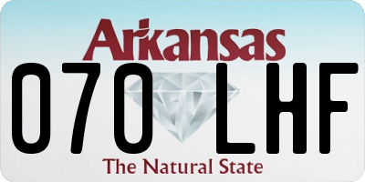 AR license plate 070LHF