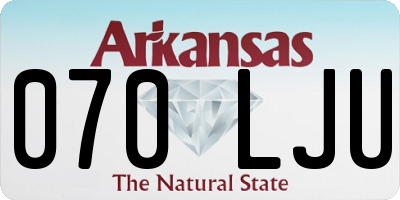 AR license plate 070LJU