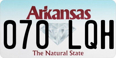 AR license plate 070LQH