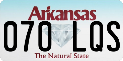 AR license plate 070LQS
