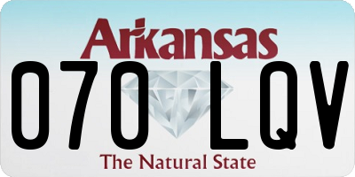 AR license plate 070LQV