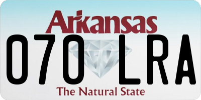 AR license plate 070LRA
