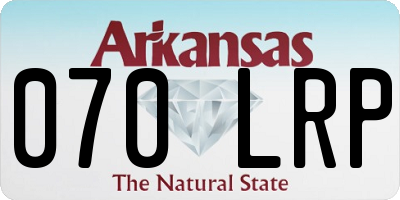 AR license plate 070LRP
