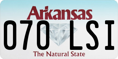 AR license plate 070LSI