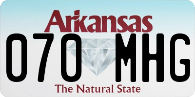 AR license plate 070MHG