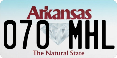 AR license plate 070MHL