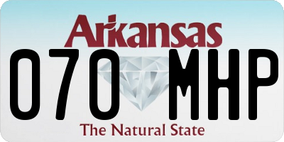 AR license plate 070MHP