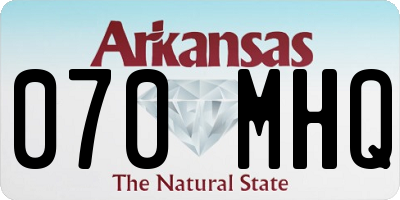 AR license plate 070MHQ