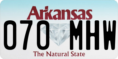 AR license plate 070MHW