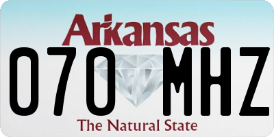 AR license plate 070MHZ