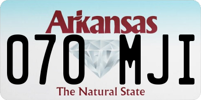 AR license plate 070MJI