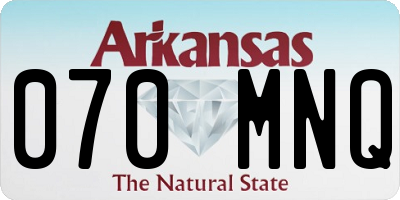 AR license plate 070MNQ