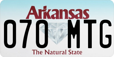 AR license plate 070MTG