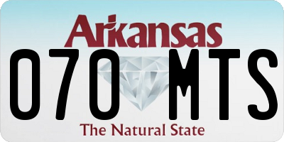 AR license plate 070MTS