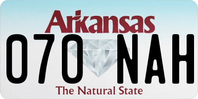 AR license plate 070NAH