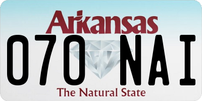 AR license plate 070NAI