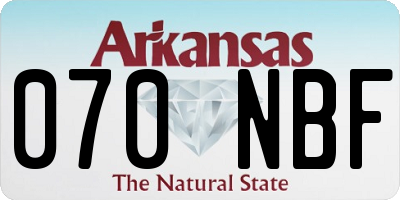 AR license plate 070NBF