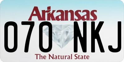 AR license plate 070NKJ
