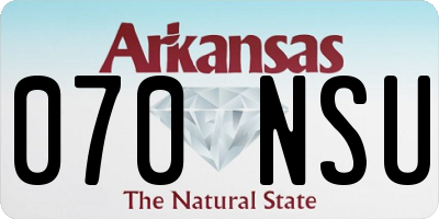 AR license plate 070NSU