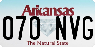 AR license plate 070NVG