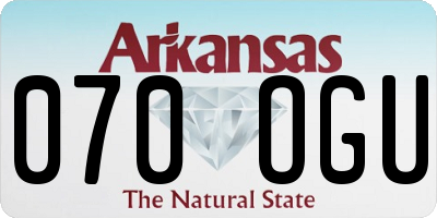 AR license plate 070OGU