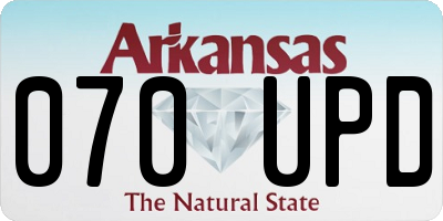 AR license plate 070UPD