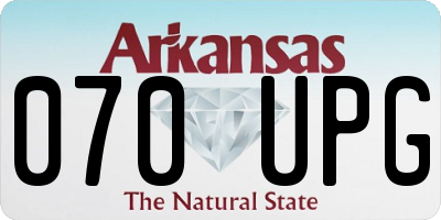 AR license plate 070UPG