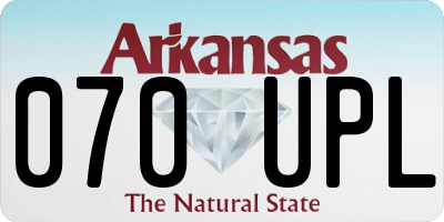 AR license plate 070UPL