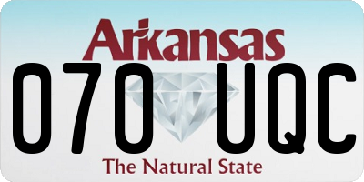 AR license plate 070UQC