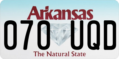 AR license plate 070UQD