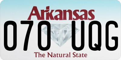 AR license plate 070UQG