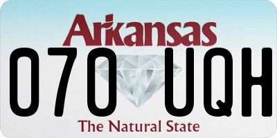 AR license plate 070UQH