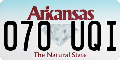 AR license plate 070UQI